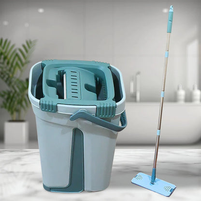 🧹 Rotatable 360° Flat Mop & Bucket Cleaning System
