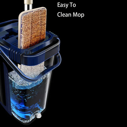 🧹 Rotatable 360° Flat Mop & Bucket Cleaning System