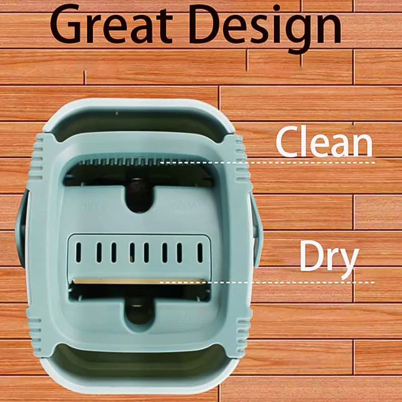 🧹 Rotatable 360° Flat Mop & Bucket Cleaning System