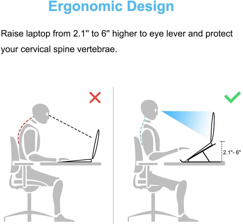 7-Adjustable Height Laptop Stand