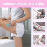 Crystal Hair Eraser for Women and Men, Magic Crystal Hair Remover Painless Exfoliation Hair Removal Tool for Arms Legs Back, Washable Crystal Epilator Without Shaving for Smooth Skin Gifts (random Colour)