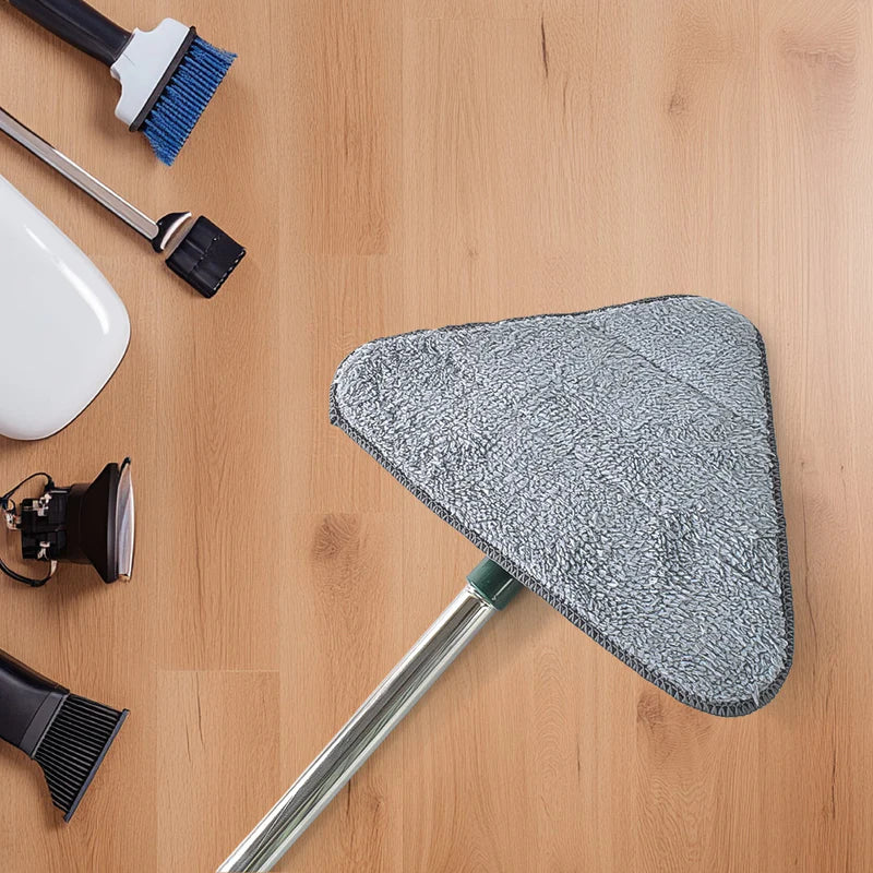 🧹 2-in-1 Extendable Triangle Mop & Cleaning Brush