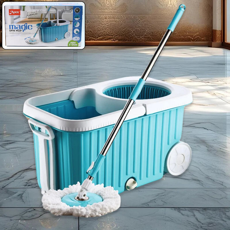 🧹 Apex Magic 360° Spin Mop Cleaning System