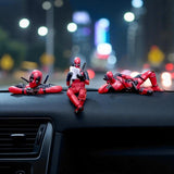 Anime Figurines Desk Decor Fun Deadpool Toy