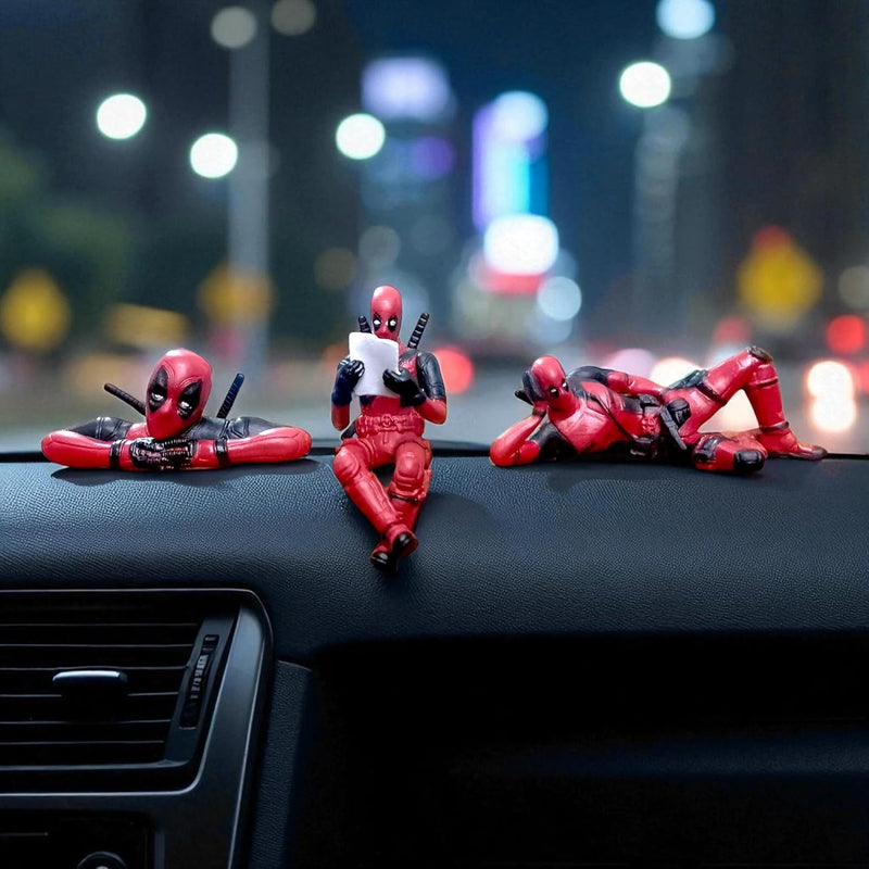 Anime Figurines Desk Decor Fun Deadpool Toy