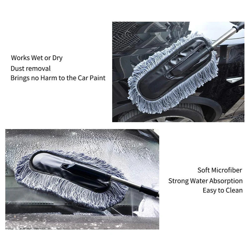 Multipurpose Microfiber Car Duster & Wash Brush