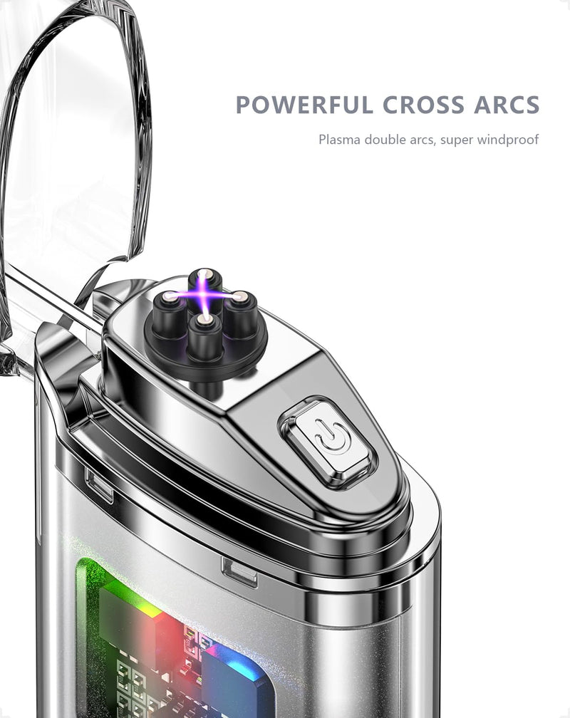 Electronic Dual Arc USB-C Rechargeable Lighter