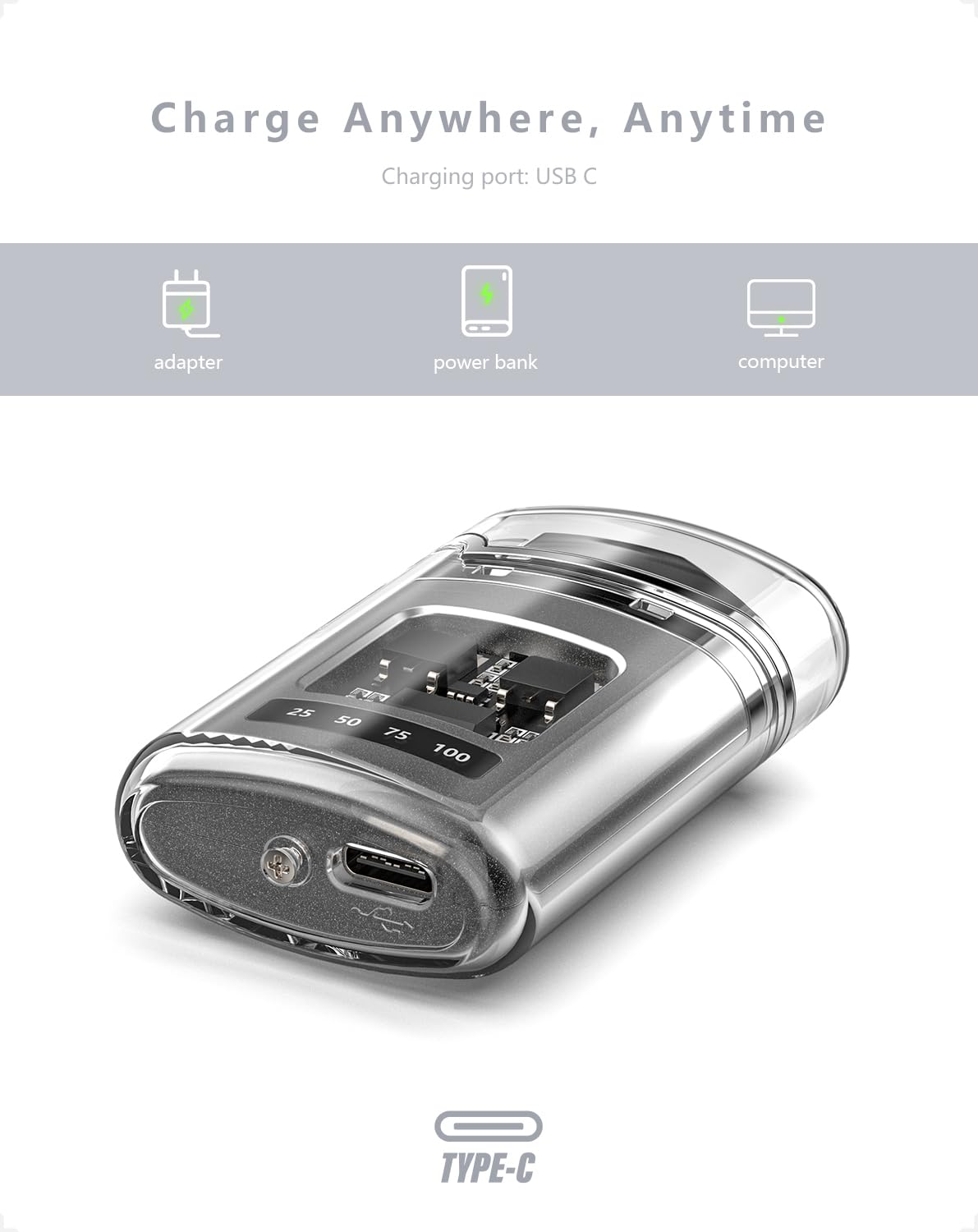 Electronic Dual Arc USB-C Rechargeable Lighter