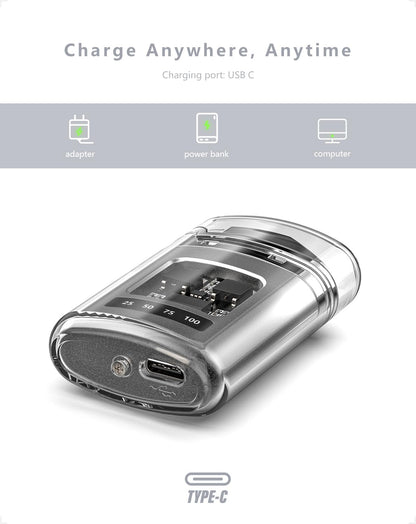 Electronic Dual Arc USB-C Rechargeable Lighter