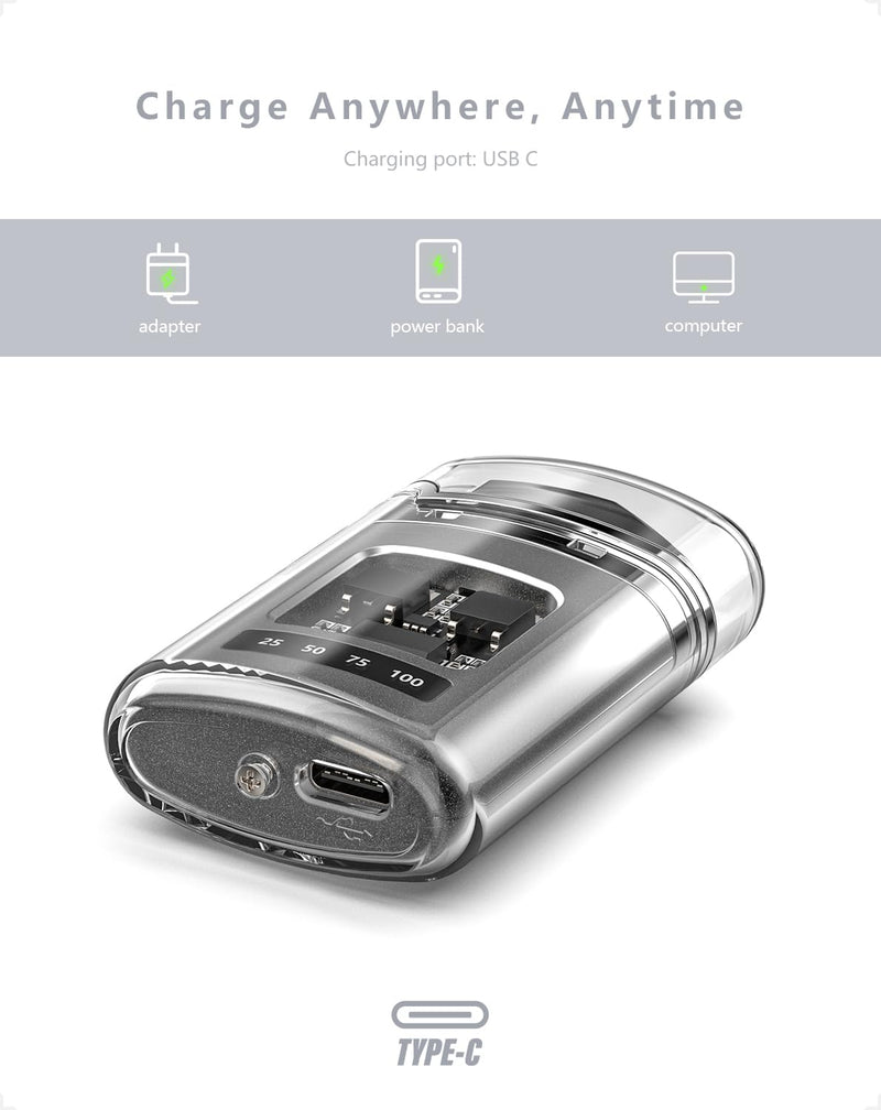 Electronic Dual Arc USB-C Rechargeable Lighter