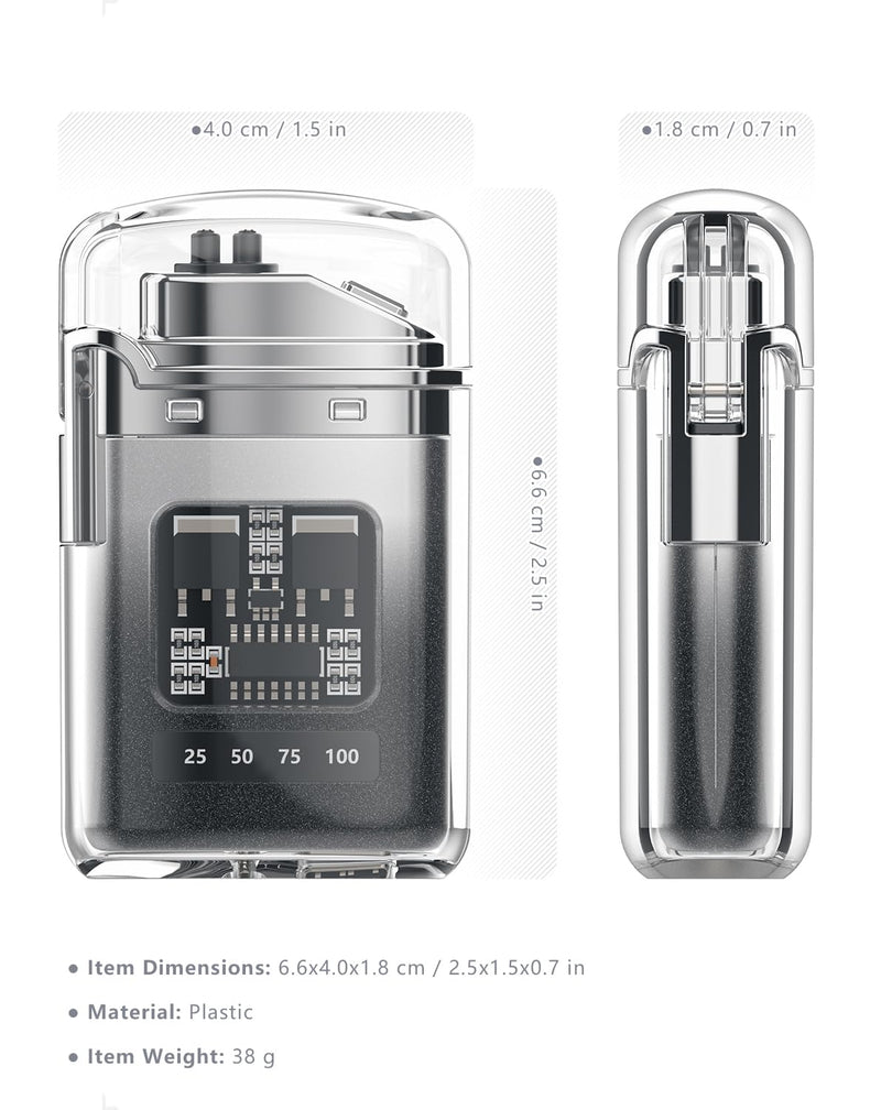 Electronic Dual Arc USB-C Rechargeable Lighter