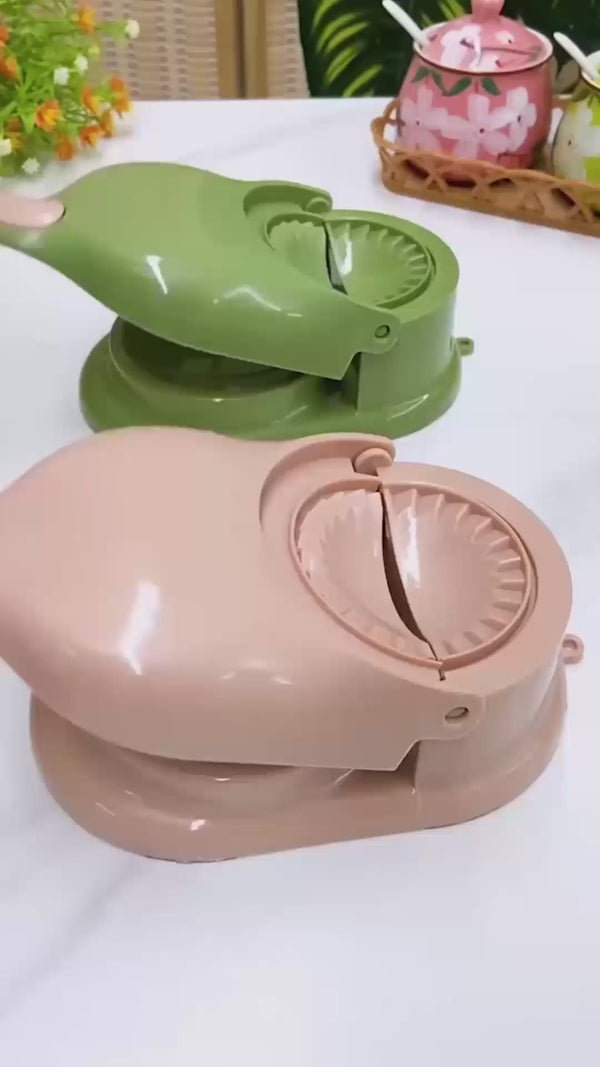 2 in 1 Dumpling Momos maker Kitchen Accessories Multi Uses Dumpling Baking Pastry Maker (Assorted Color)